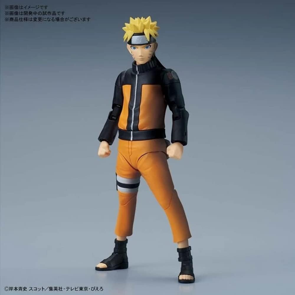 Naruto Uzumaki Figure-rise Standard Model Kit - Action Poses & Magnets for Wall Display, Ages 13+