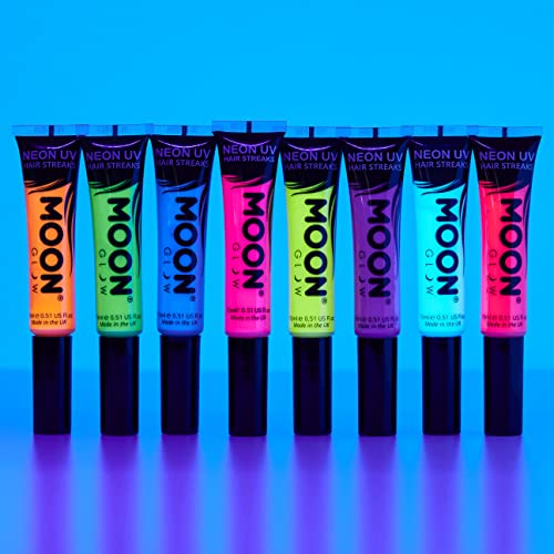 Moon Glow - Neon UV Hair Color Streaks Hair Mascara (15ml) (‎M6806)