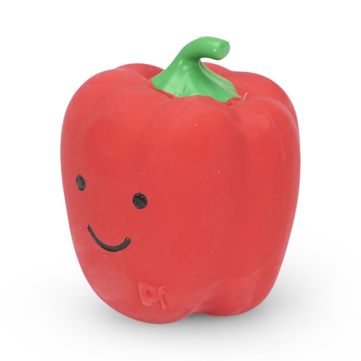 Petface Foodie Faces Red Pepper Latex Dog Toy with Squeaker | Large Size | Natural Rubber