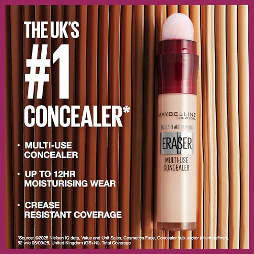 Maybelline New York Instant Anti Age Eraser Eye Concealer (Light, 7.6g) 12
