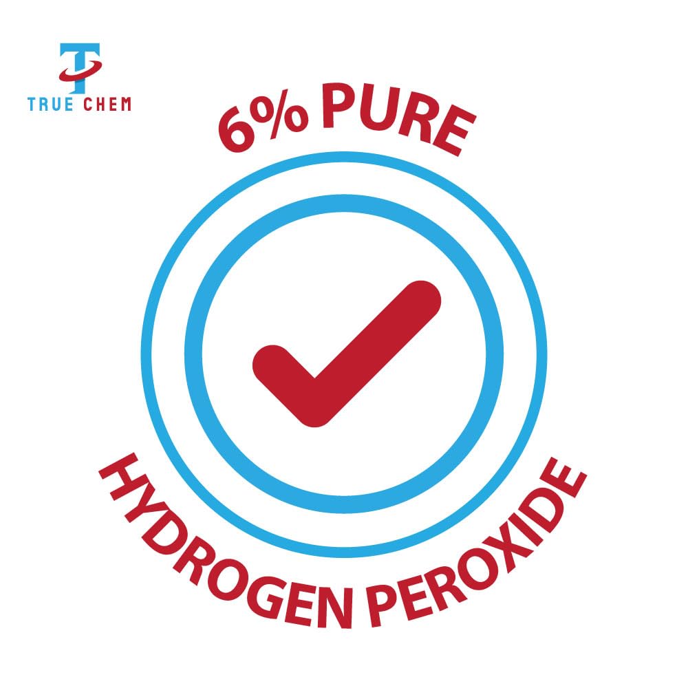 True Chem Hydrogen Peroxide 6% Solution - Multi-Purpose Cleaner & Stain Remover | 500ml 5
