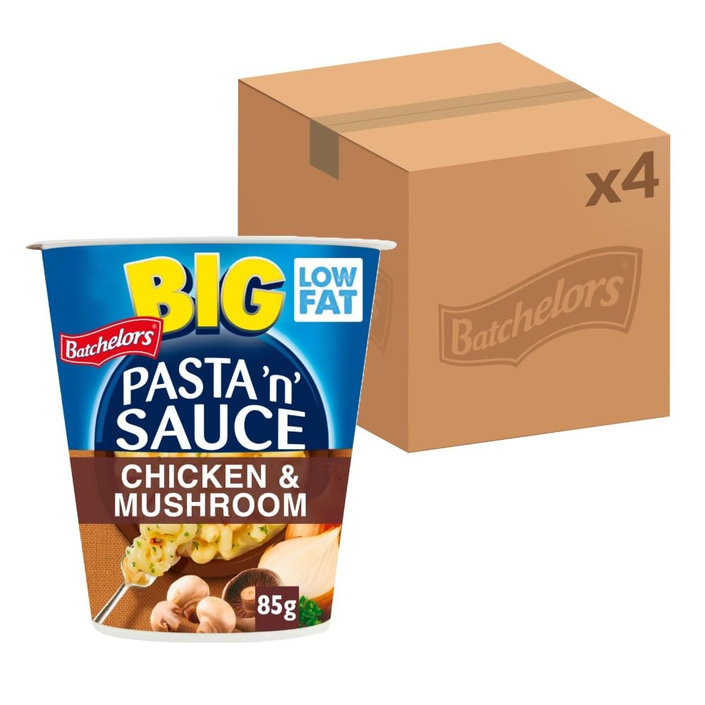 Batchelors Big Pasta "n" Sauce Chicken & Mushrooms Ready Meal Pot, 85 g (Pack of 4) 1