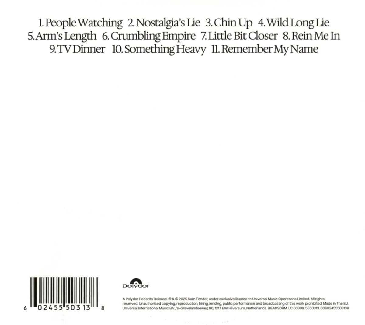 Sam Fender - People Watching [CD-Single] 2