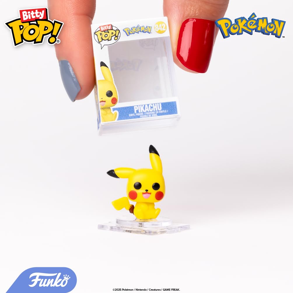 Funko Bitty Pop! Pokemon - Pikachu 4PK with Surprise Mystery Mini Figure | Vinyl | 0.9-inch 7