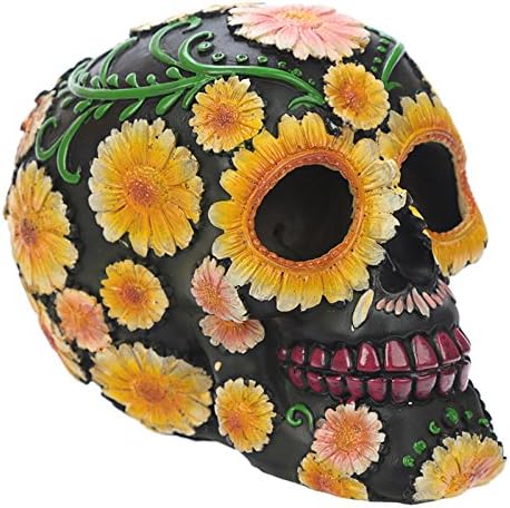 Puckator Day of the Dead Daisy Skull Decoration (Multicolor)