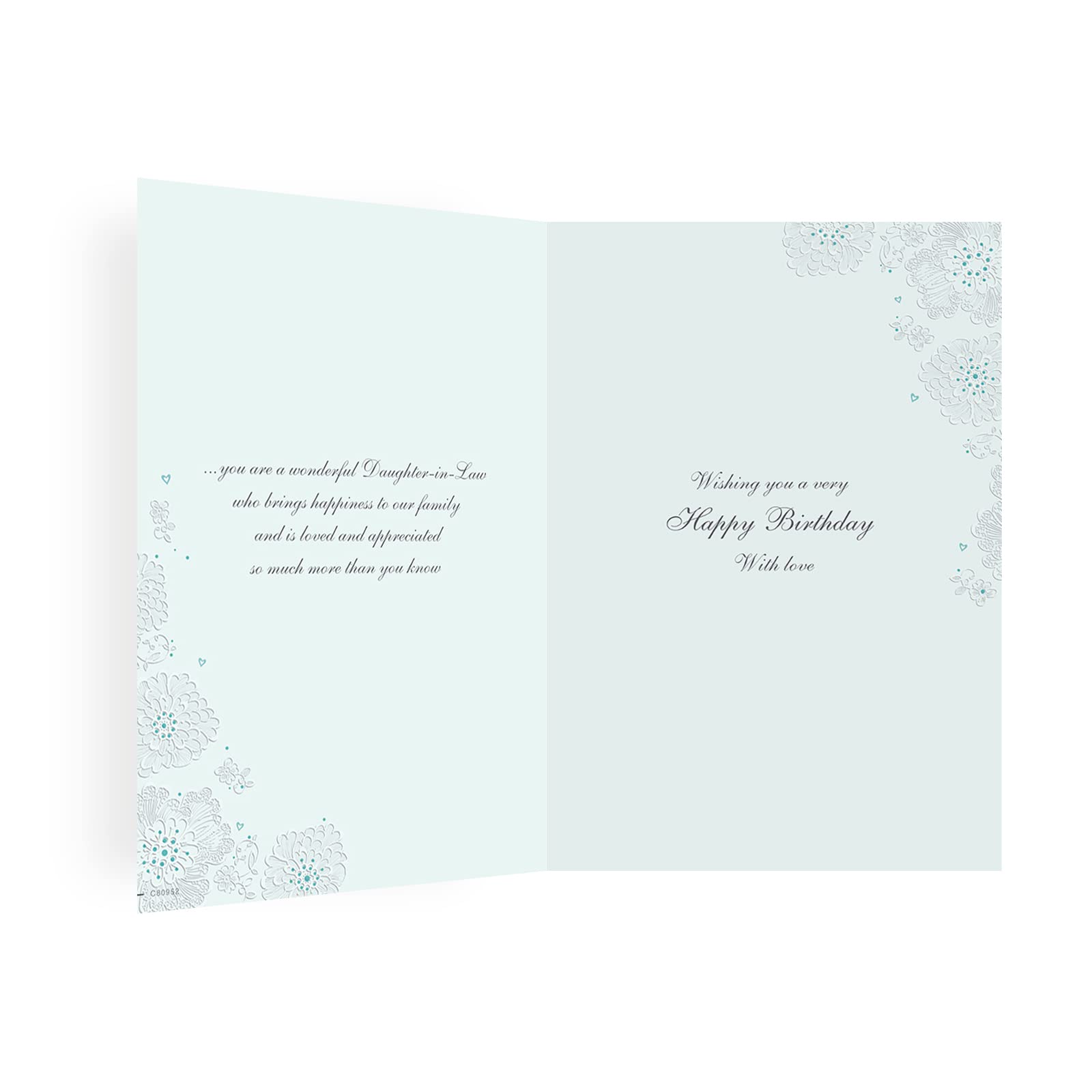 Piccadilly Greetings Regal Publishing Classic Birthday Card for Daughter In Law | 9 x 6 Inches