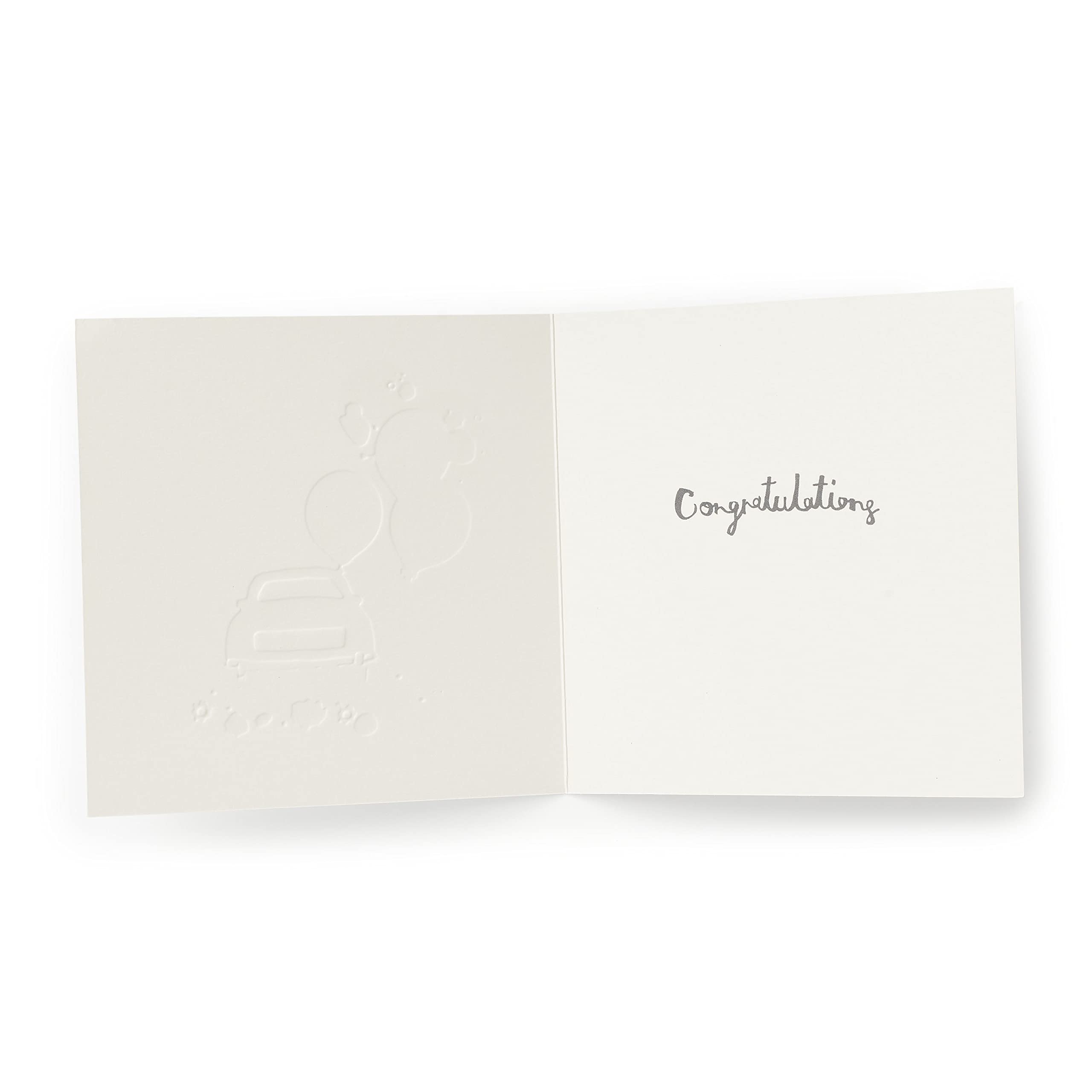 Kindred Just Married Car Wedding Card | 165 x 165 mm | FSC Certified