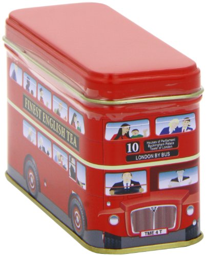 New English Teas London Bus Tea Caddy with 20 English Breakfast Teabags 15