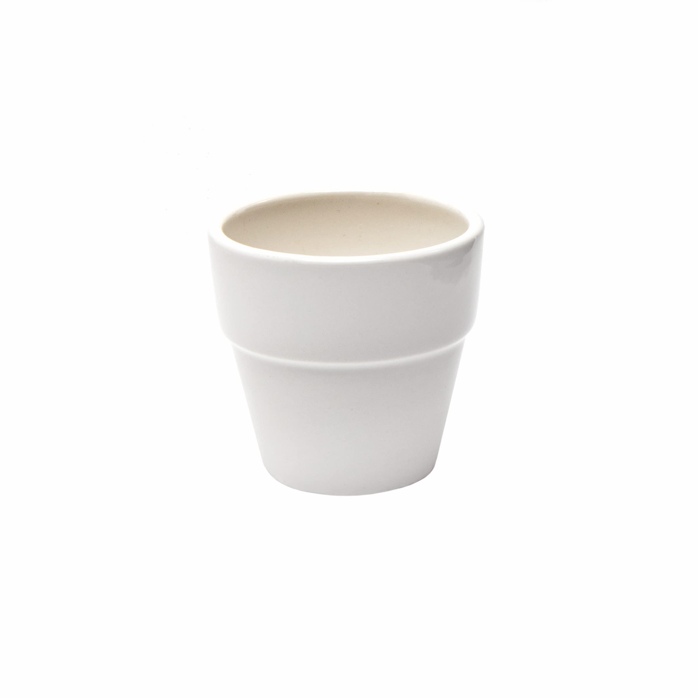 Baker Ross EK162 Mini Porcelain Flowerpots for Decorating - Pack of 6 | 7cm Pots