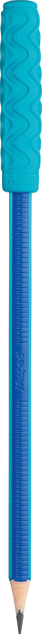 Maped Kidy Learn Concentration Graphite Pencils - HB2 Lead, Textured Grip, Silicone Chew Tip | 3 Pack 2