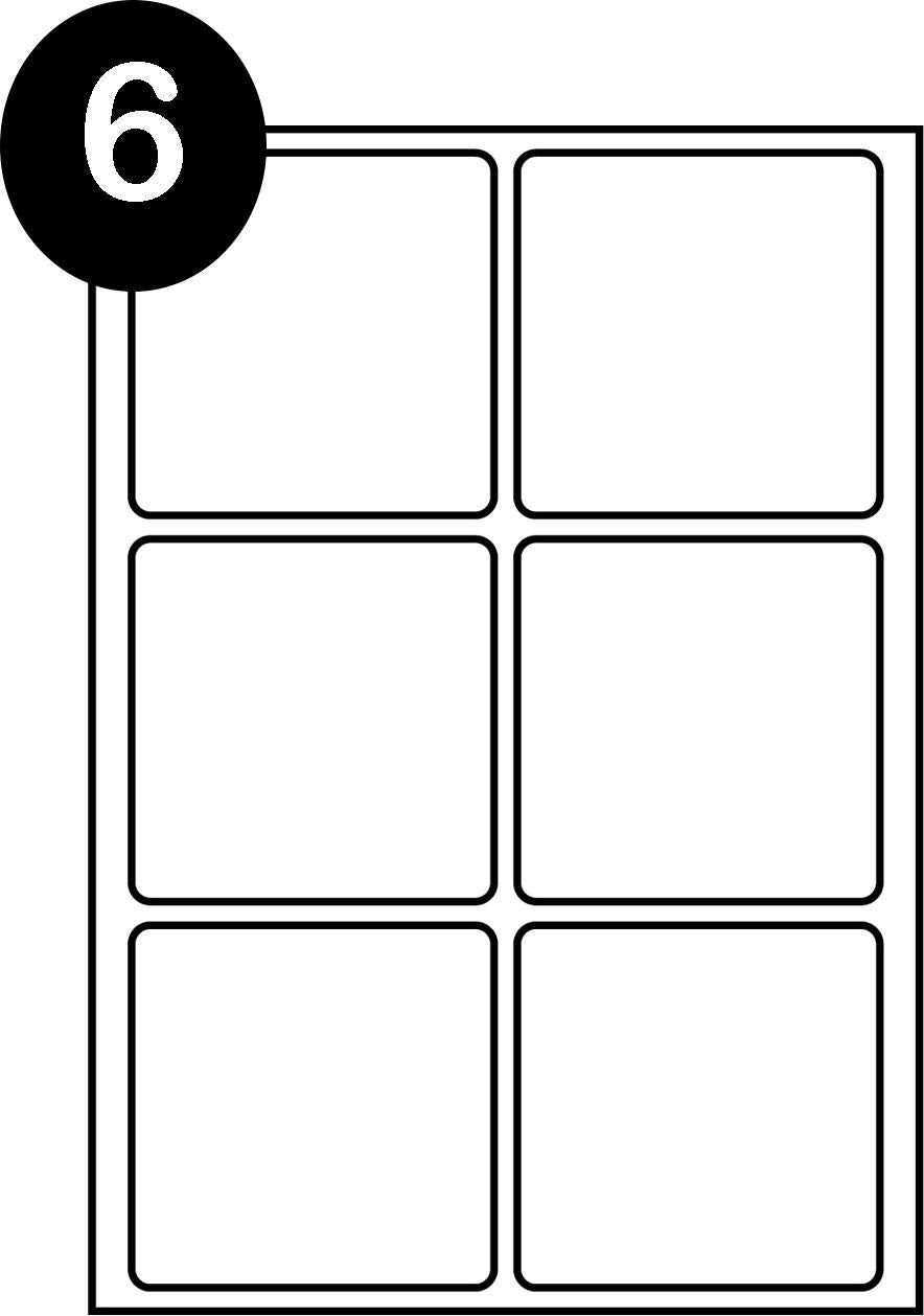 SmithPackaging A4 Self Adhesive Address Labels - 6 Labels Per Sheet, 100 Sheets | Permanent Adhesive