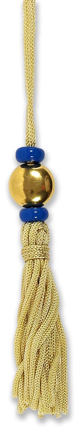 Peter Pauper Press Be Strong and Courageous Beaded Bookmark | Deep Blues, Teals, White, Gold