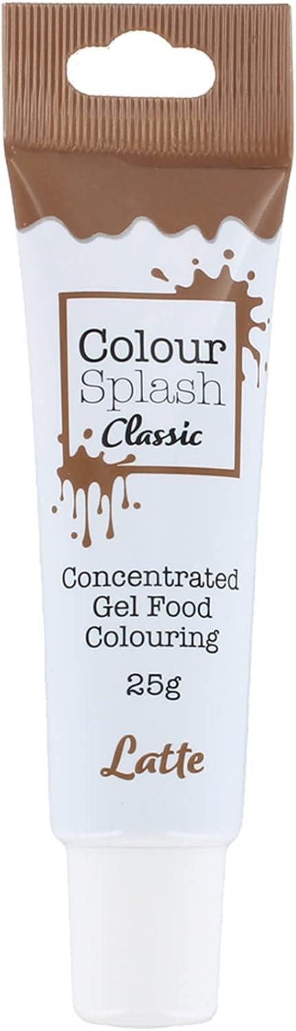 Colour Splash - Latte Food Colouring Gel | Highly Concentrated, Easy to Use Squeezy Tube