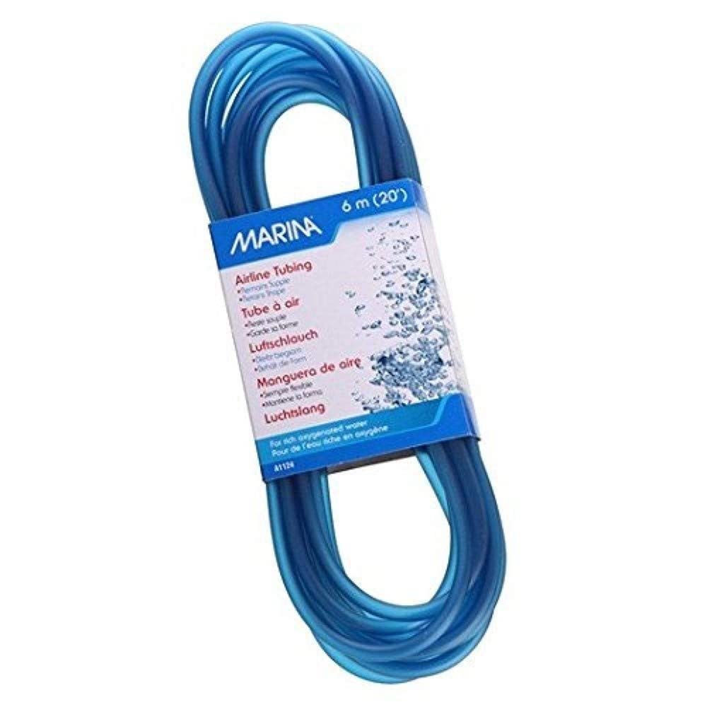 Marina Airline Tubing - 6m / 20ft Blue Plastic Aquarium Air Hose 1