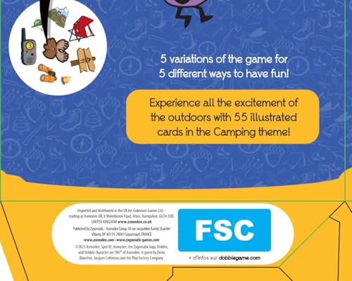 Asmodee Dobble Super Pack (Camping + Classic) Family Card Game for Ages 6 and Up