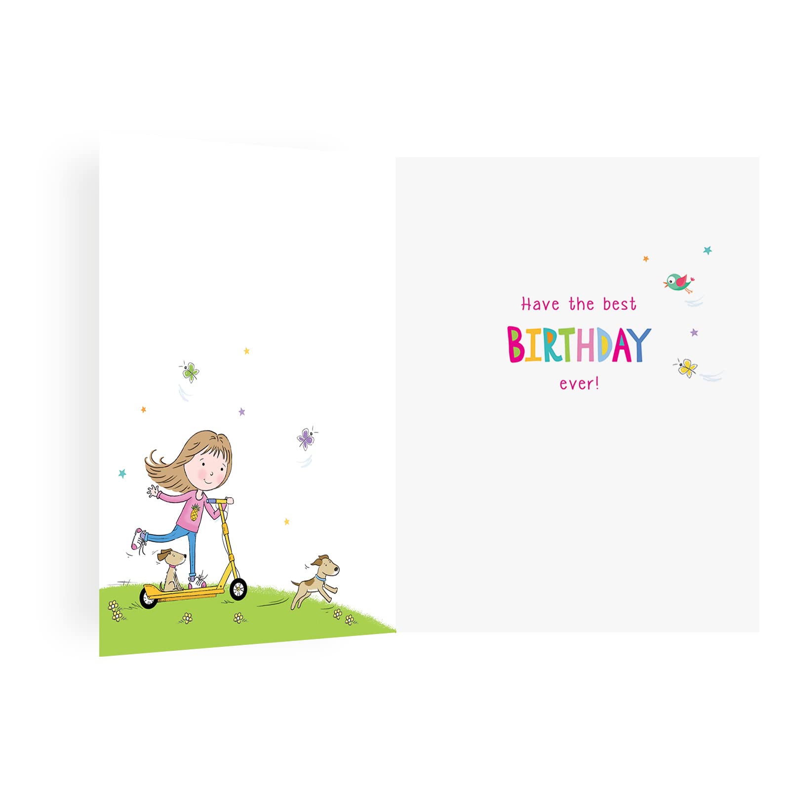 Regal Publishing Birthday Card for Age 8 Girl - 8 x 6 Inches | Foiled & Glitter Finish 2