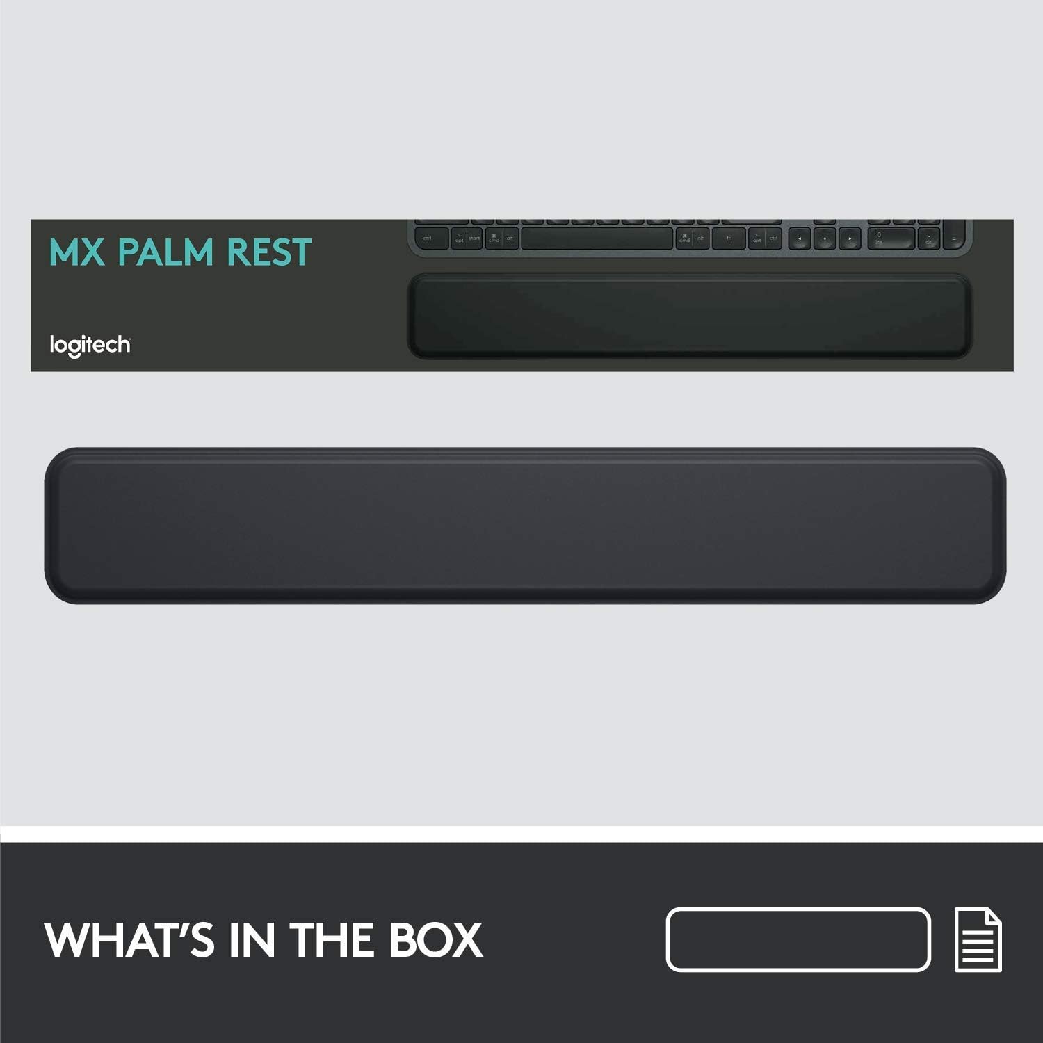 Logitech Wrist Rest for MX Keys/Craft - Premium Memory Foam | Stain Resistant | Graphite 6