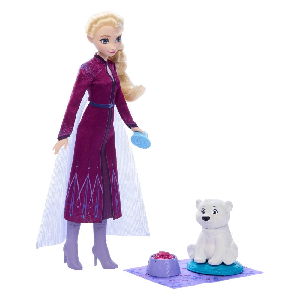 Mattel Disney Frozen Elsa Fashion Doll & Bear Cub Playset with 4 Accessories - Ages 3+ 8