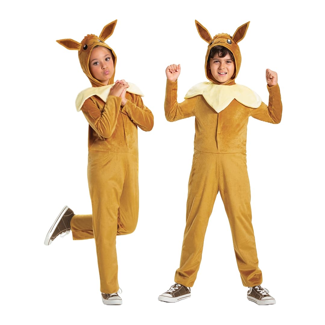 Disguise Eevee Classic Jumpsuit Fancy Dress Costume - Unisex Kids Costume
