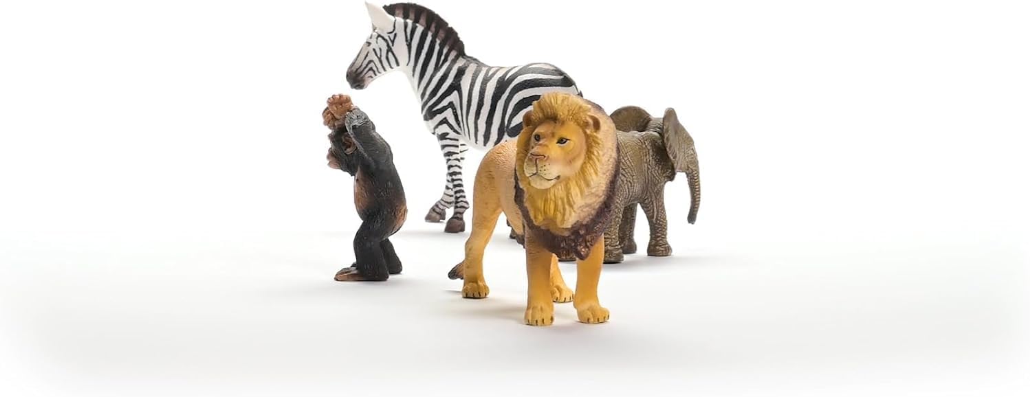 Schleich WILD LIFE Africa Starter Set - 4 Realistic Animal Figurines for Imaginative Play 4