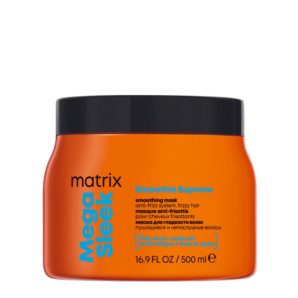 Matrix Mega Sleek Smoothie Supreme Mask - Anti-Frizz Smoothing Treatment | 500 ml | Unisex Adult