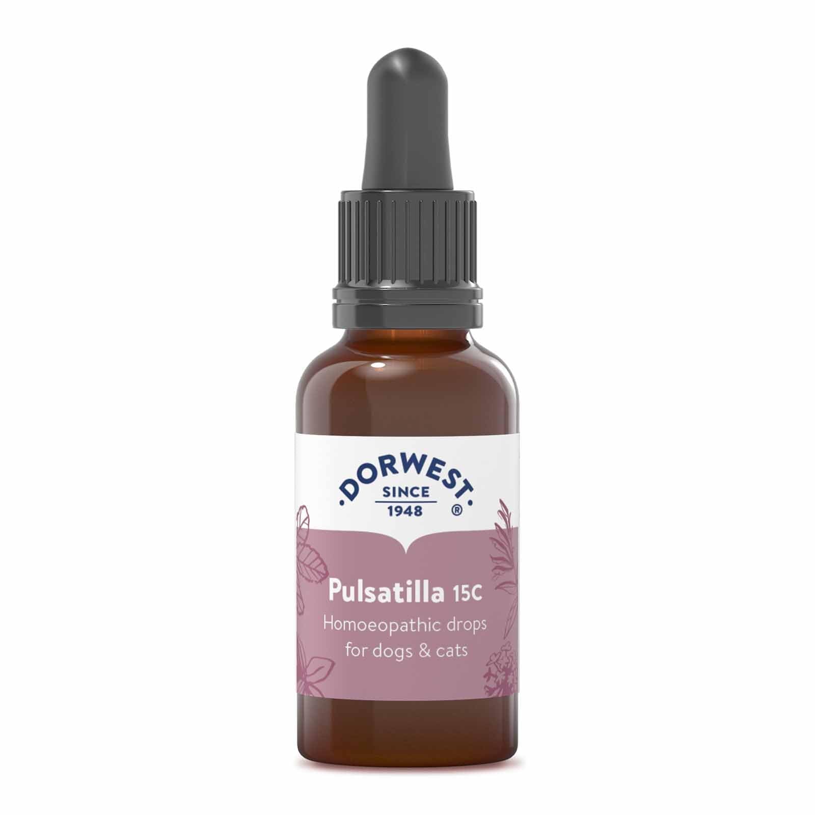 DORWEST HERBS Pulsatilla 15C Homoeopathic Liquid Remedy for Dogs & Cats | 15ml