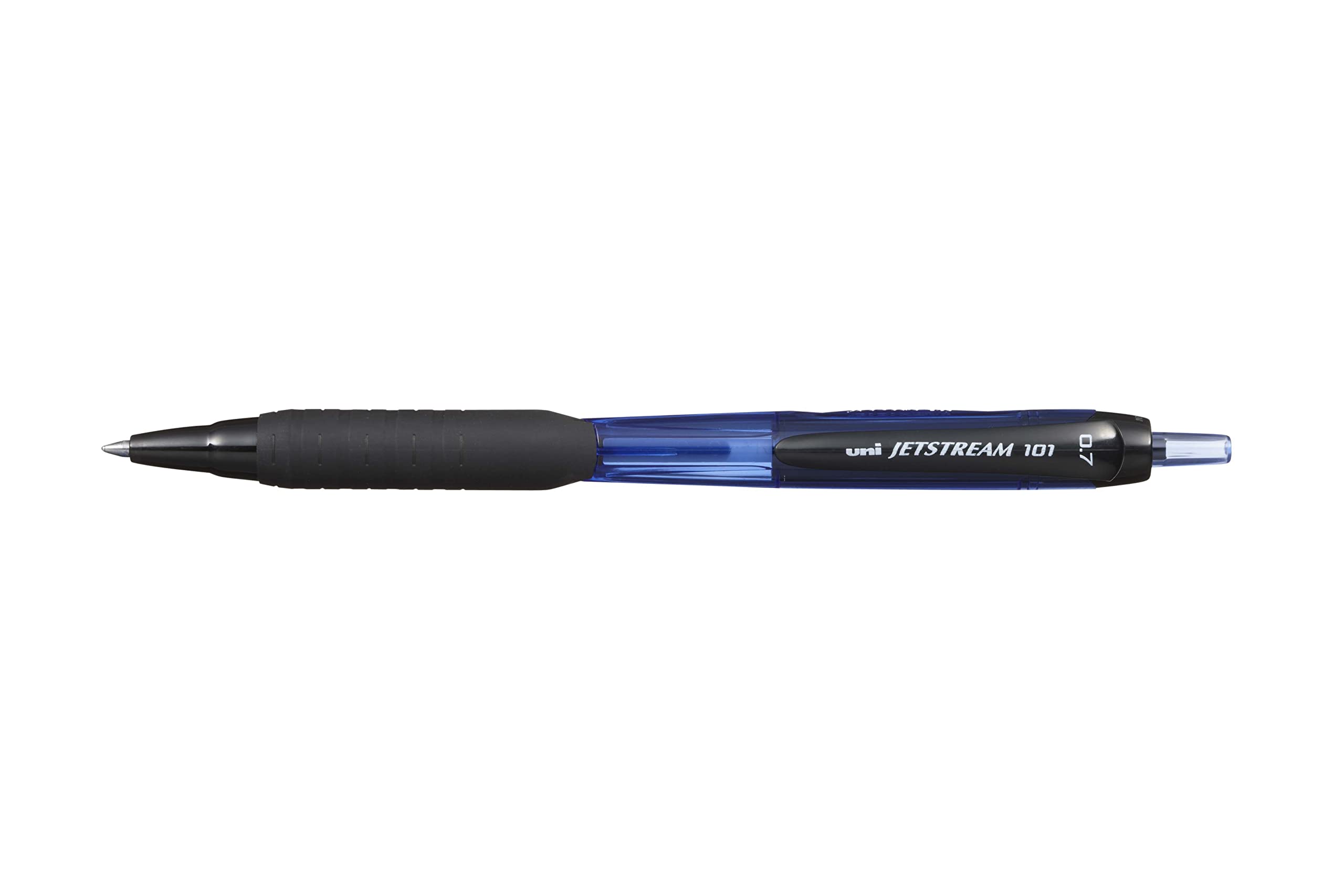 uni-ball Jetstream 101 Retractable Gel Pens - 0.7mm Fine Tip | Black & Blue Ink | Pack of 3 3