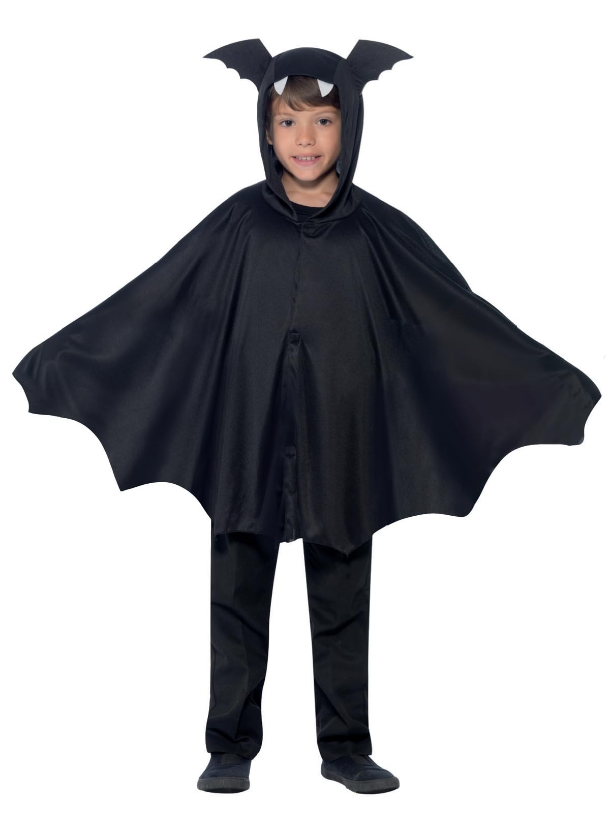 Smiffys Bat Cape - Black Dress Up Costume Accessory for Kids 8
