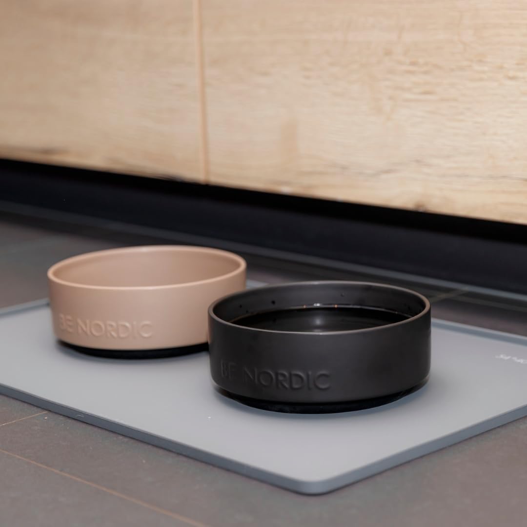 TRIXIE BE NORDIC Ceramic Dog Bowl - 500 ml | Taupe | Nonslip Base 3