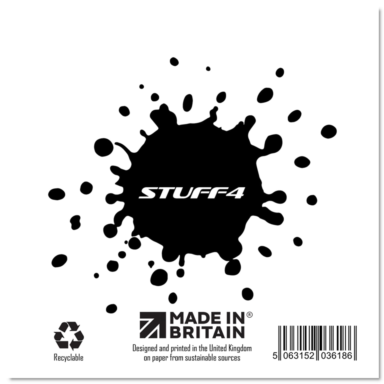 Stuff4 Graffiti Birthday Card for Men Boys Him | Blank Inside | 145mm x 145mm
