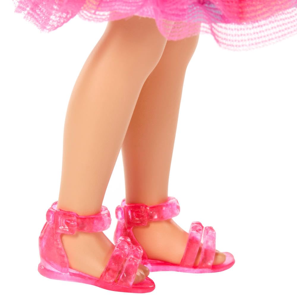 Barbie Club Chelsea 6-Inch Birthday-Themed Doll with Pink-Streaked Hair & Party Accessories 10