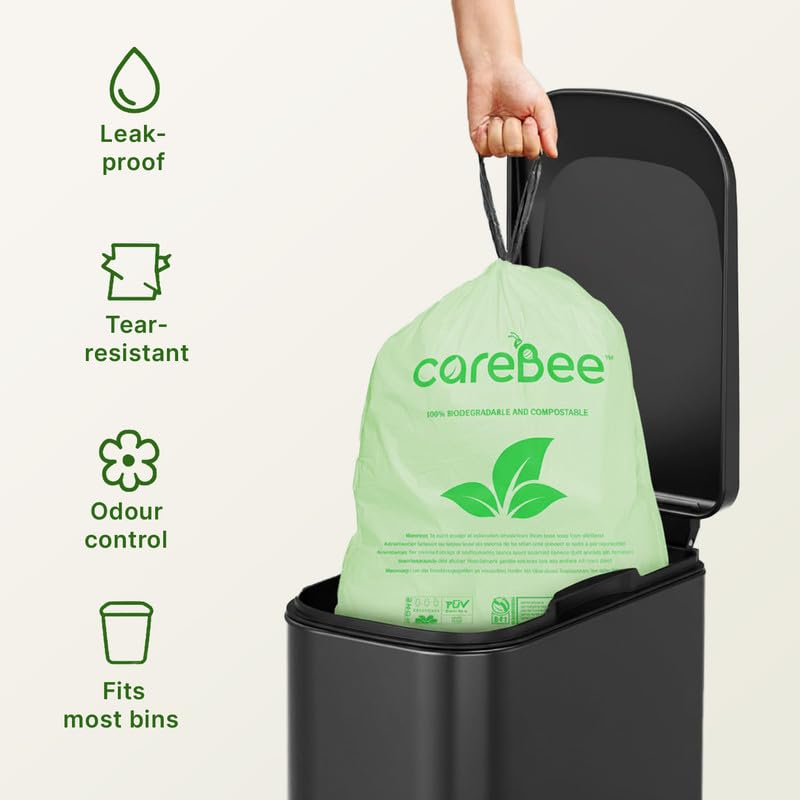 CareBee Heavy Duty Drawstring Bin Bags | 3-6L Capacity | Pack of 20 5