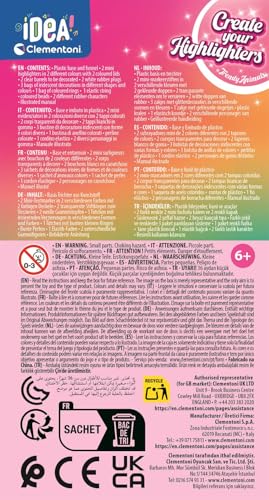 Clementoni Idea Create Your Highlighters Set - Trendy Animals Theme 3