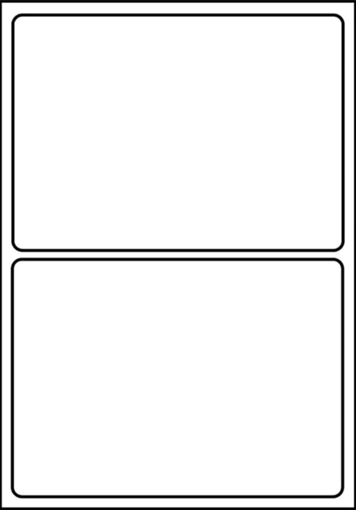 SmithPackaging A4 Self Adhesive Address Labels, 2 Labels Per Sheet, 20 Sheets, Matt White 1