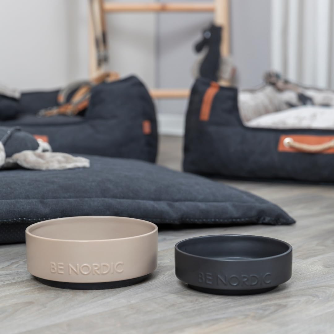 TRIXIE BE NORDIC Ceramic Dog Bowl - 500 ml | Taupe | Nonslip Base 4