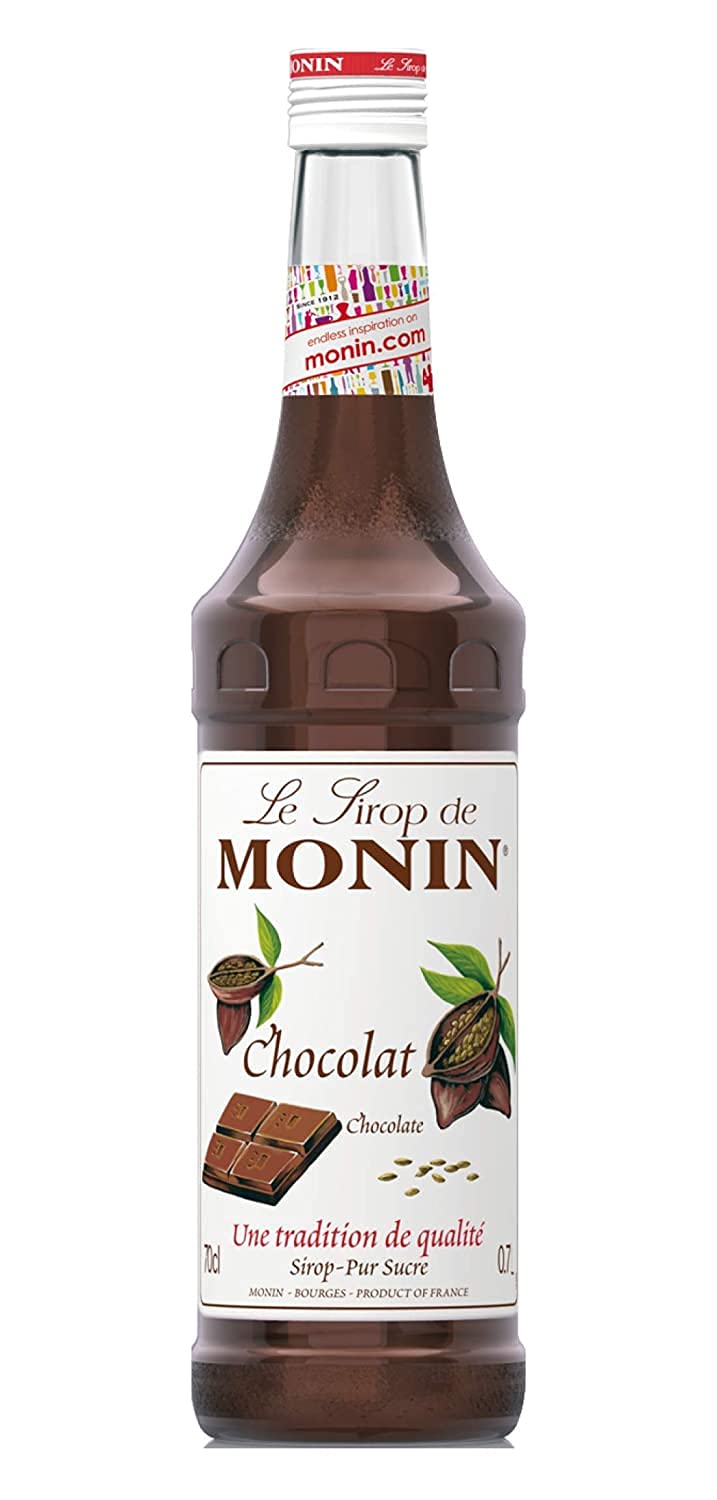 MONIN Premium Chocolate Syrup 700ml - Vegan, Allergen-Free, Natural Flavours for Coffee, Cocktails & Frappes