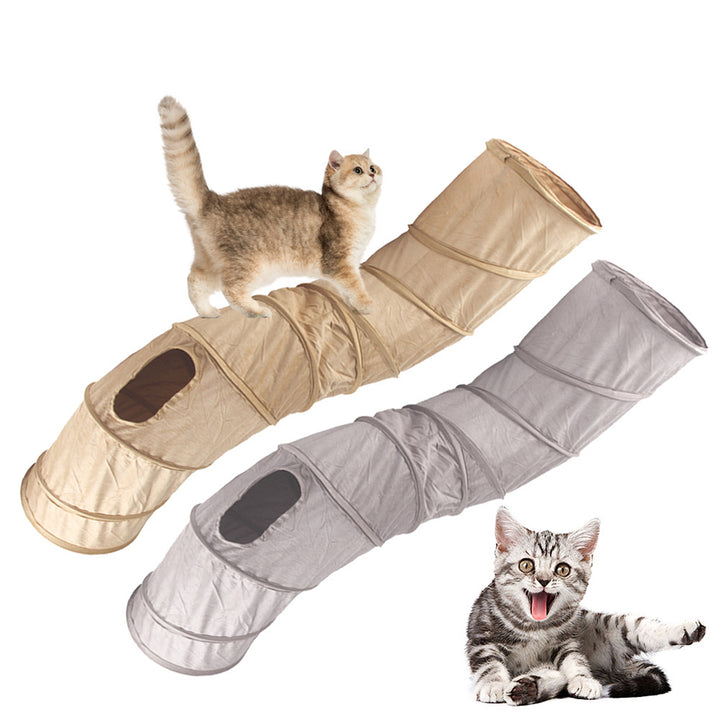 Collapsible S-Shape Cat Tunnel