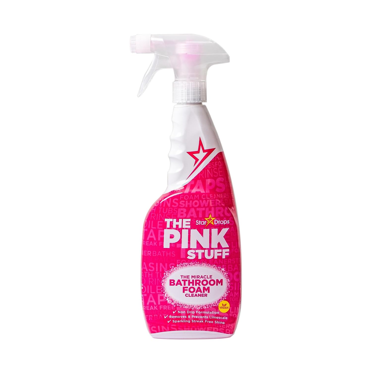 THE PINK STUFF Miracle Bathroom Foam Cleaner - Non-Drip Formula, Limescale Removal | 750ml 1
