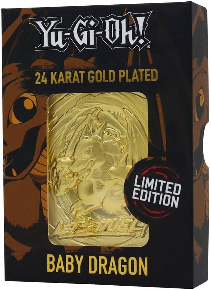 YU-GI-OH! Yu-Gi-Oh! Gold Series - Baby Dragon 24K Gold Plated Metal Collectible Card (YGO29G)