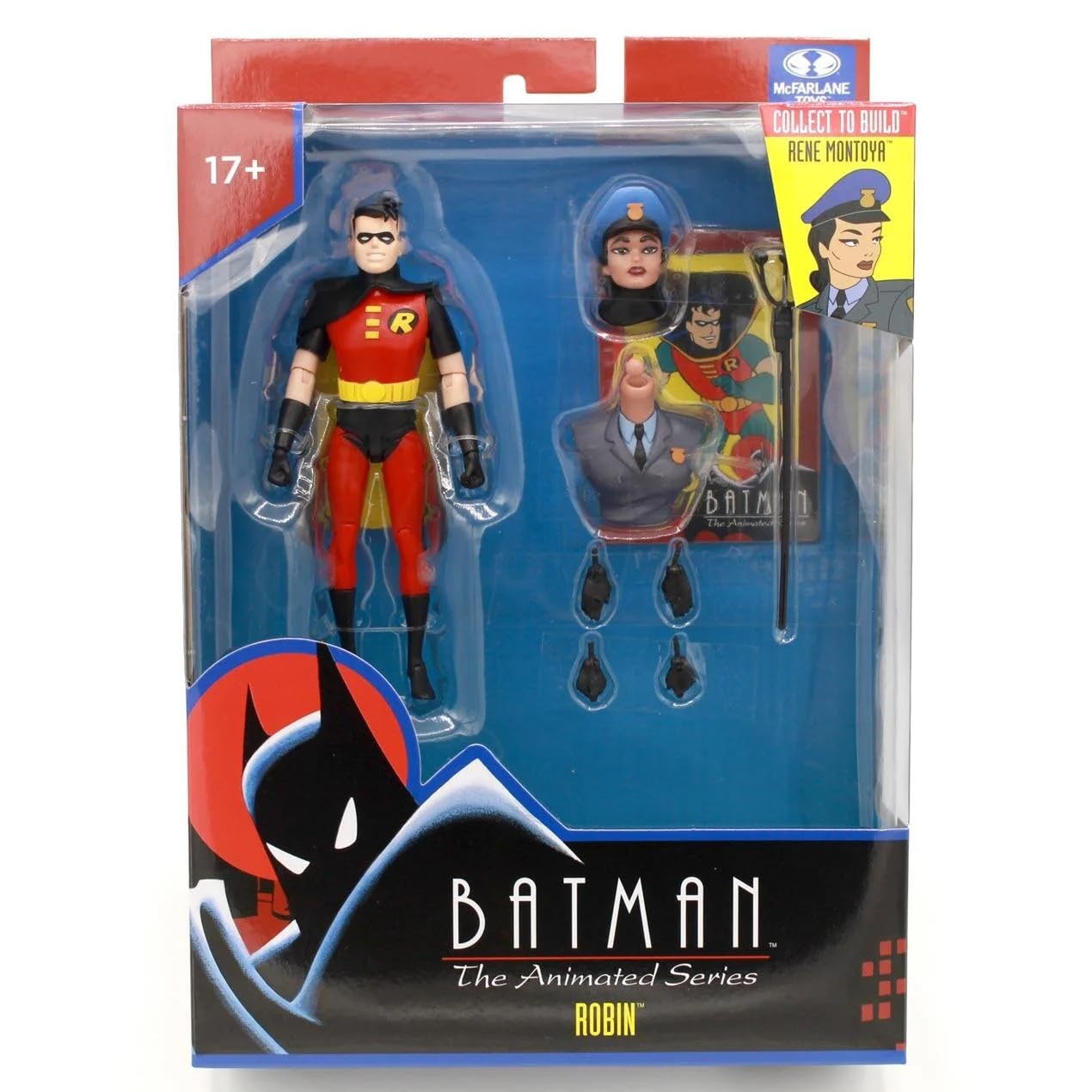 McFarlane Robin Action Figure - 6" Scale, Collectible Art Card | Batman: The Animated Series 1