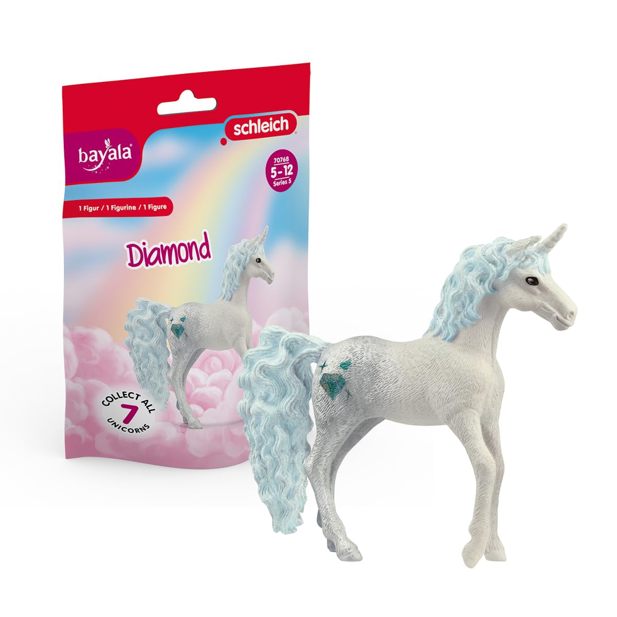SCHLEICH 70768 Collectible Unicorn Diamond Bayala Figure - White, 5-12 Years 3