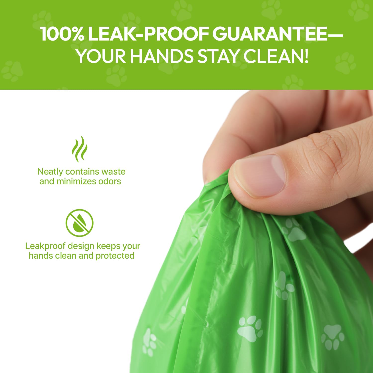 CareBee Dog Poo Bags - 300 Unscented Leak-Proof Rolls | Extra Thick | Recyclable 5