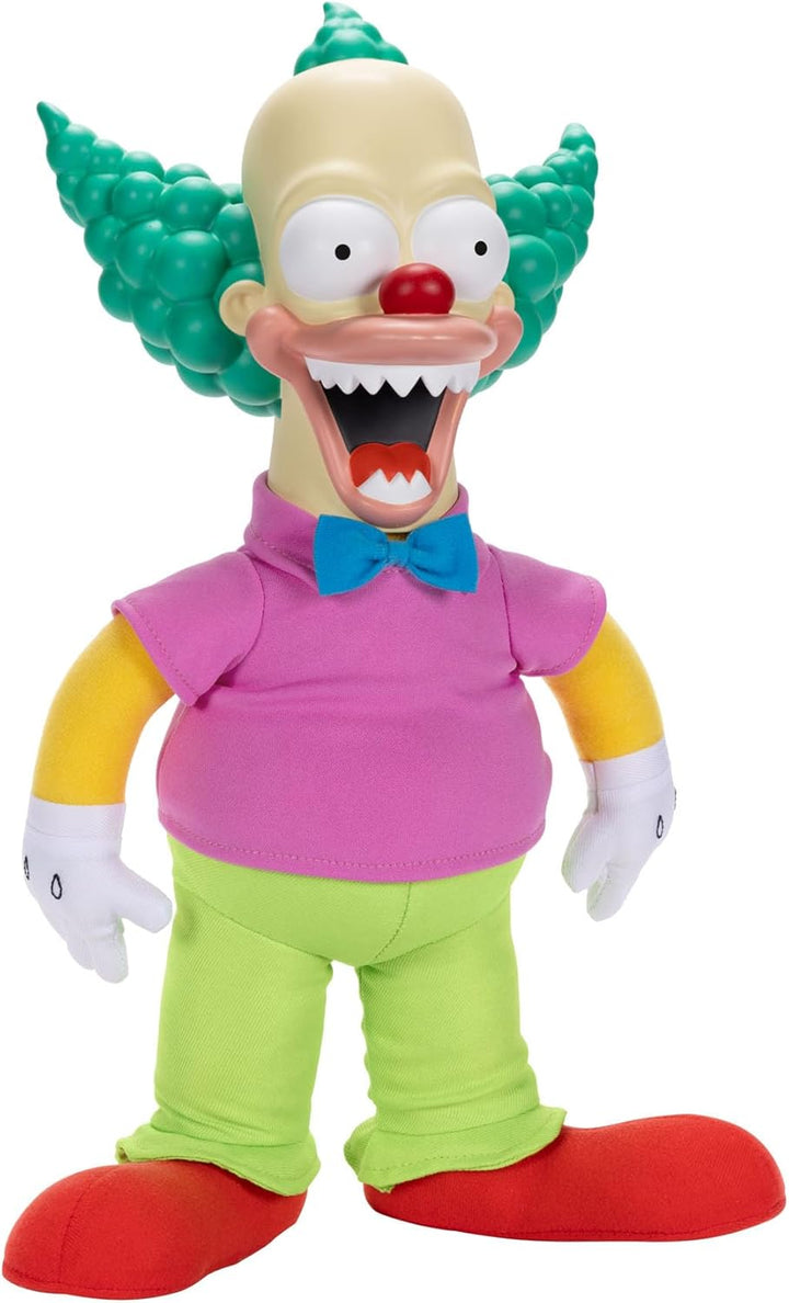 THE SIMPSONS Talking Krusty Doll Plush by Jakks Pacific - Pull-String Phrases & 16" Tall Collectible