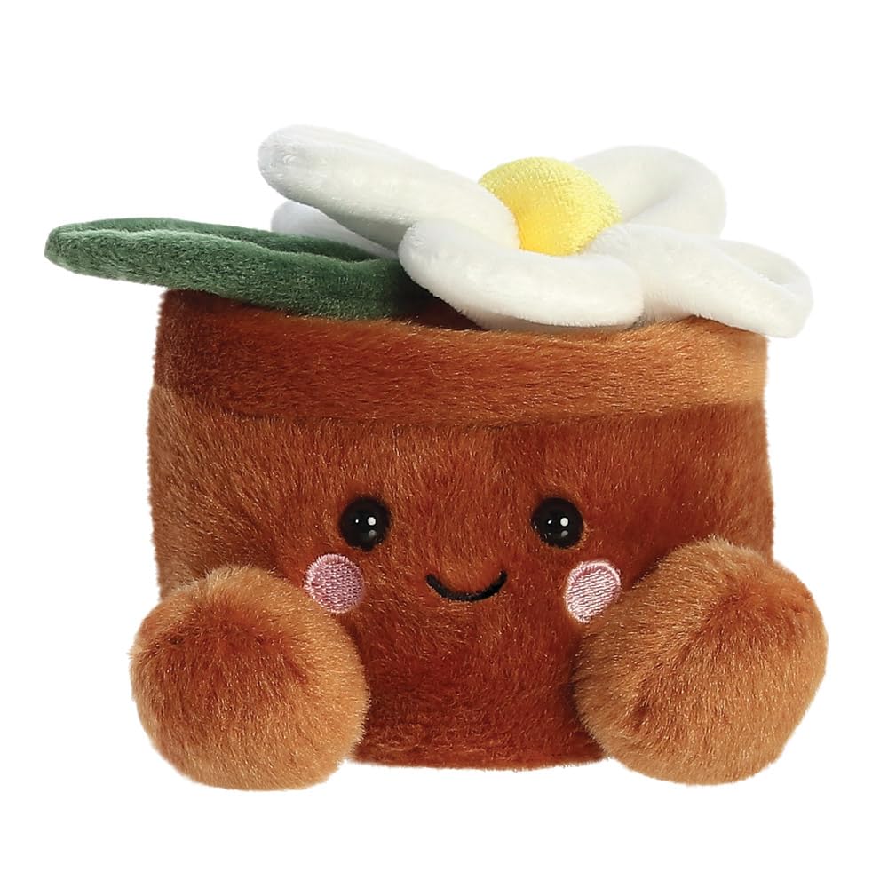Aurora Palm Pals Junie Daisy 5In Soft Toy - Brown & White Plush for Babies & Kids