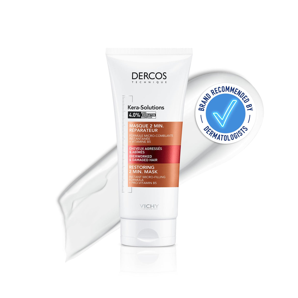 Vichy Dercos Kera-Solutions Restoring 2-Minute Conditioning Hair Mask - 200ml