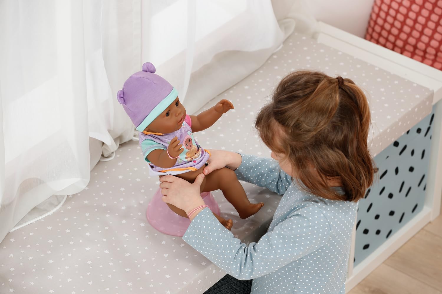 BABY born Eva 43 cm Doll - 10 Lifelike Functions | Multicoloured | Ages 3+ 7