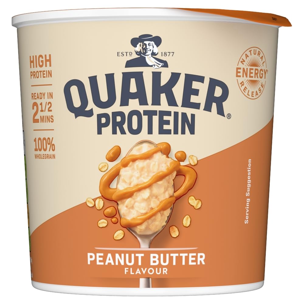 Quaker Protein Peanut Spread - Chocolate Fudge Flavor | 58g Pots (Pack of 6)