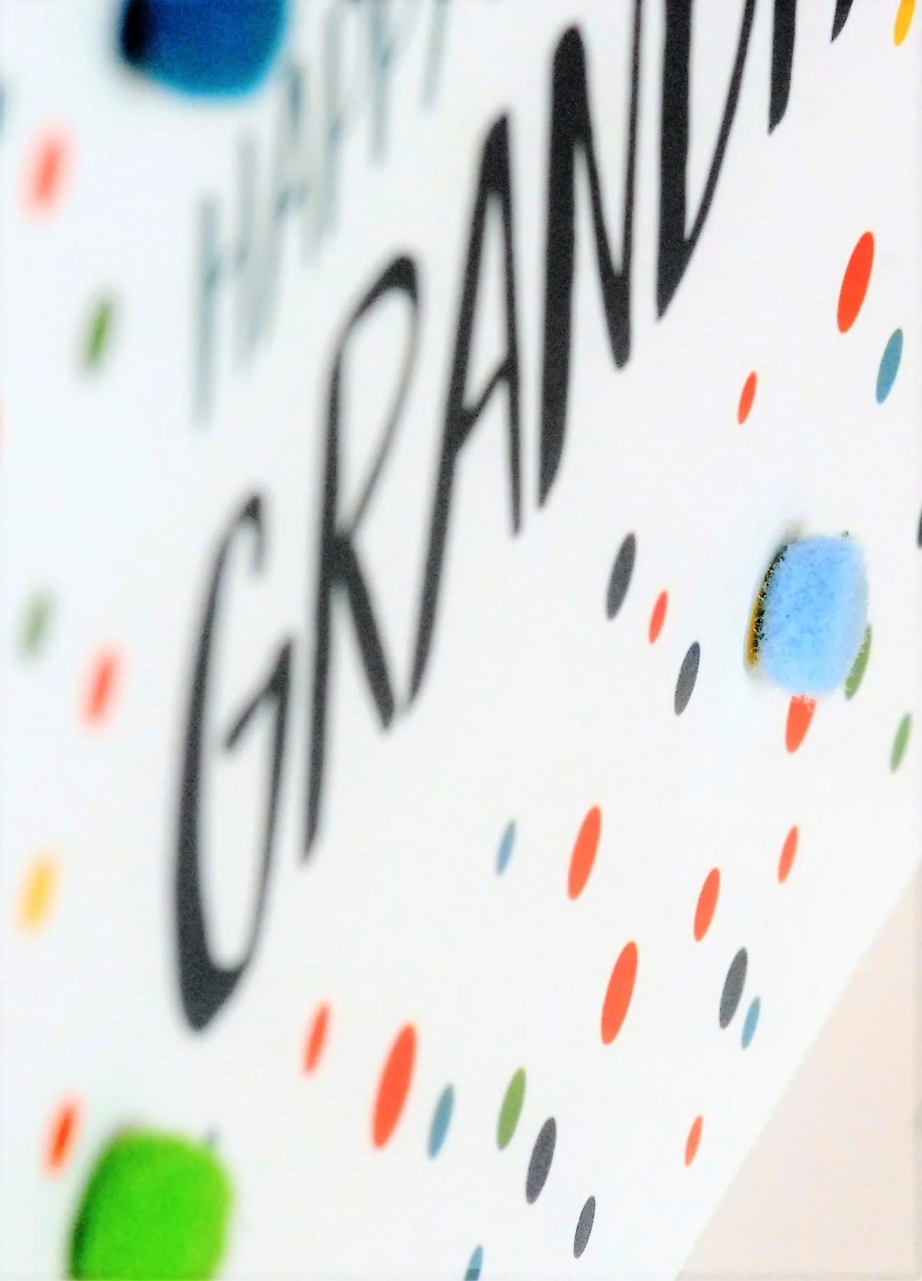 Claire Giles Greeting Cards Happy Birthday, Grandpa Pom Pom Card | 150x150mm | Blank Inside 4