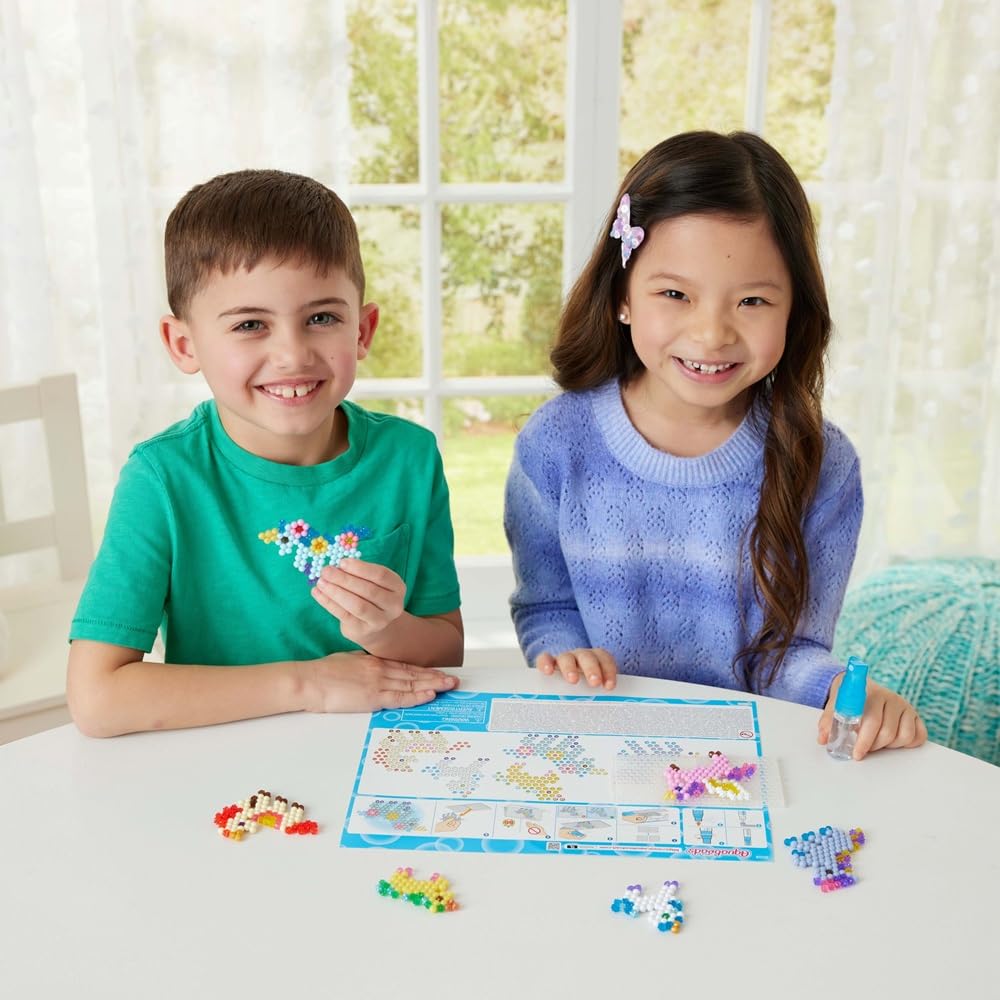 Aquabeads Unicorn Fantasy Craft Kit - 500 Beads, 27 Colors, Includes Glitter Beads | Ages 4+ 5