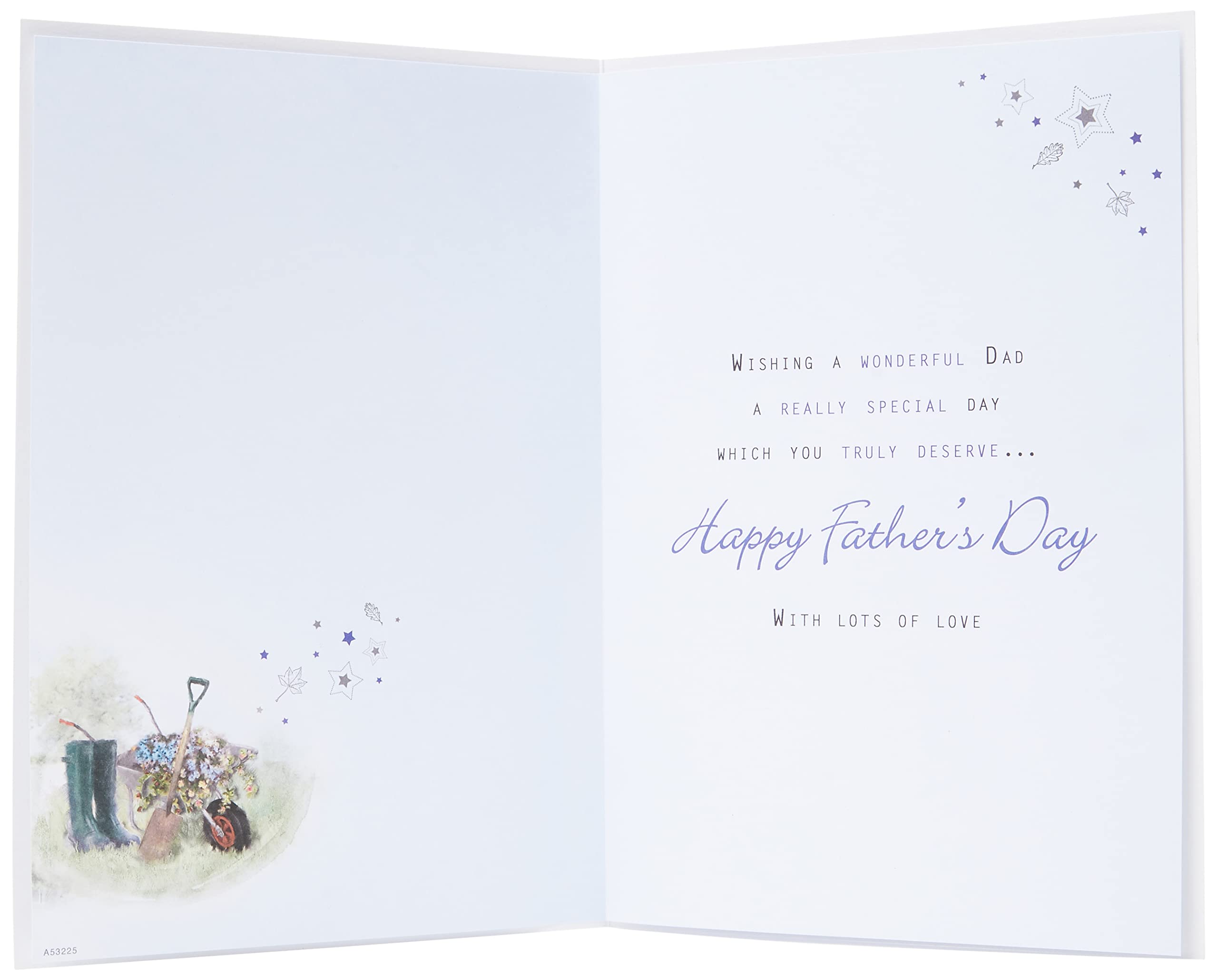 Piccadilly Greetings Dad Father's Day Card | 10 x 7 Inches | White 4